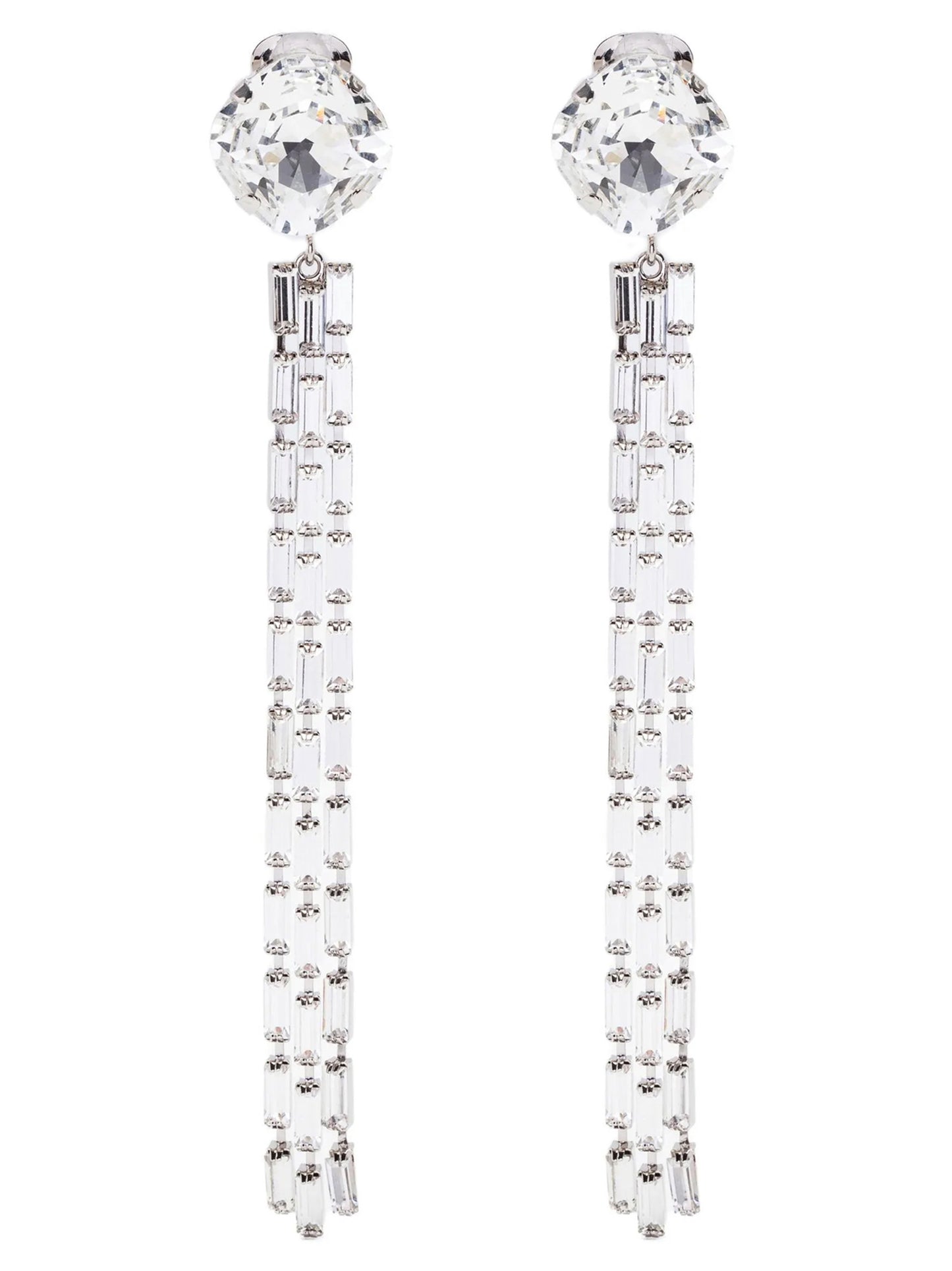 Silver Glass Earrings