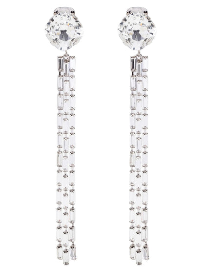 Silver Glass Earrings