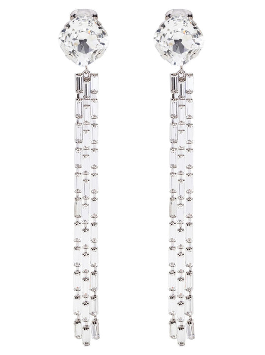 Silver Glass Earrings