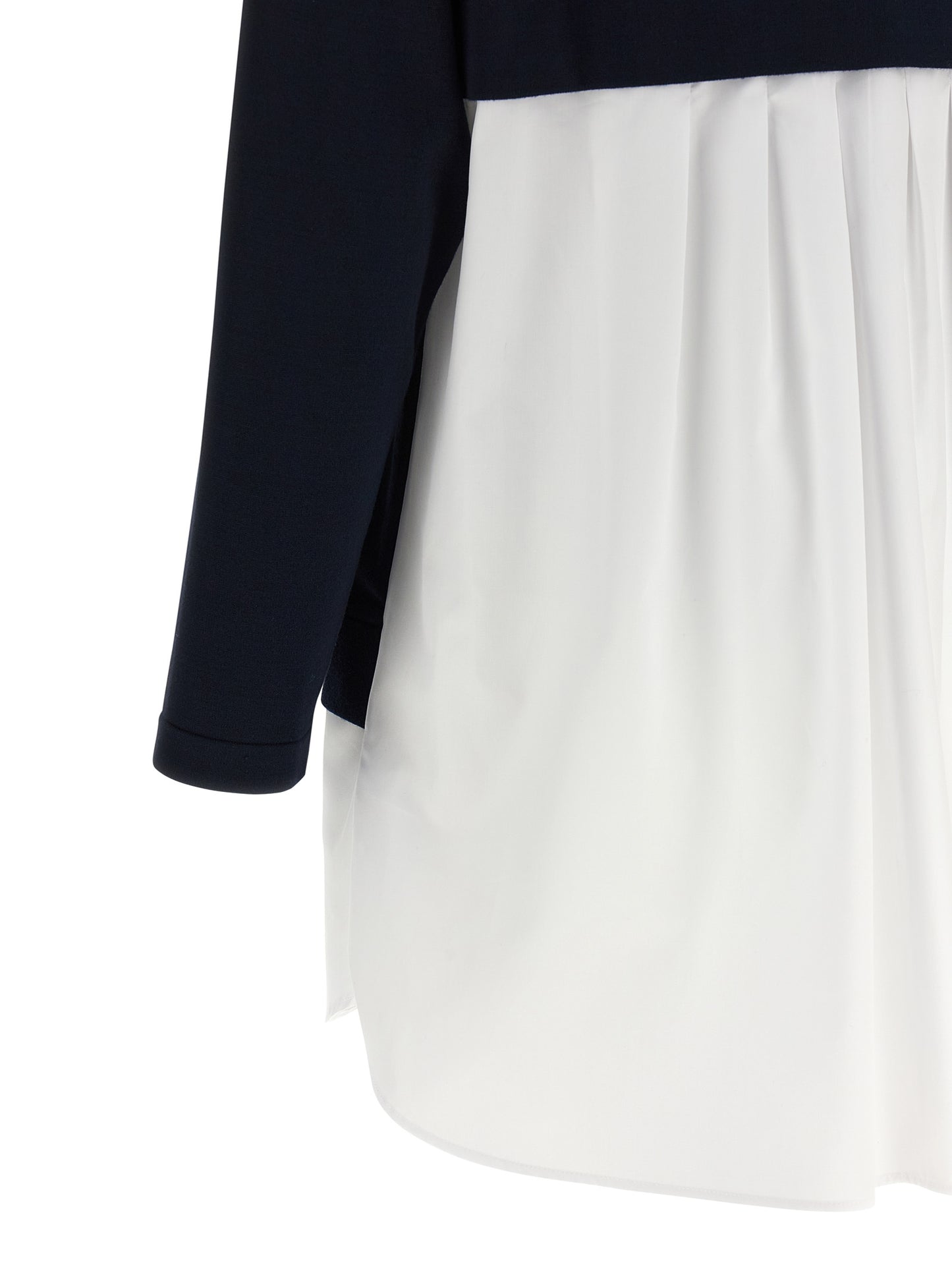 Blue Viscose Short Dress