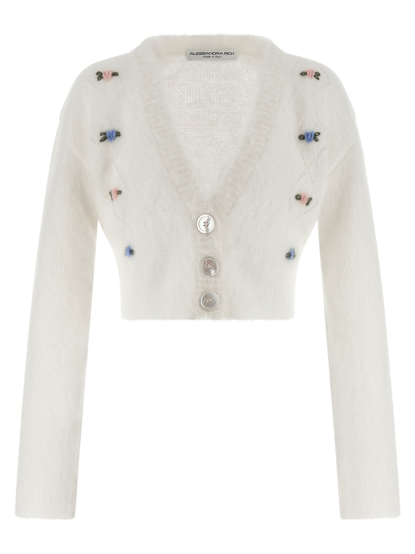 White Wool Cardigan