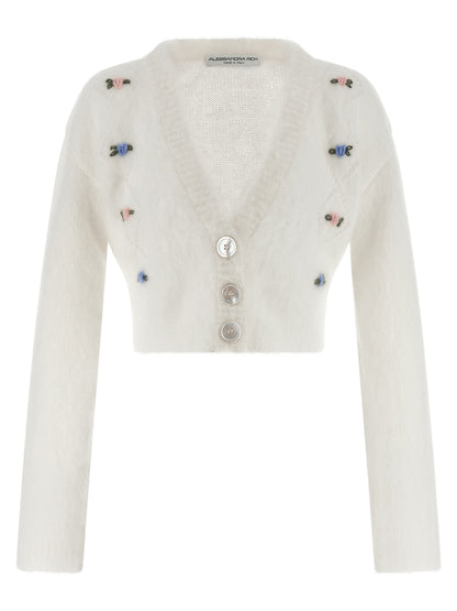 White Wool Cardigan