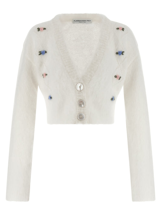 White Wool Cardigan