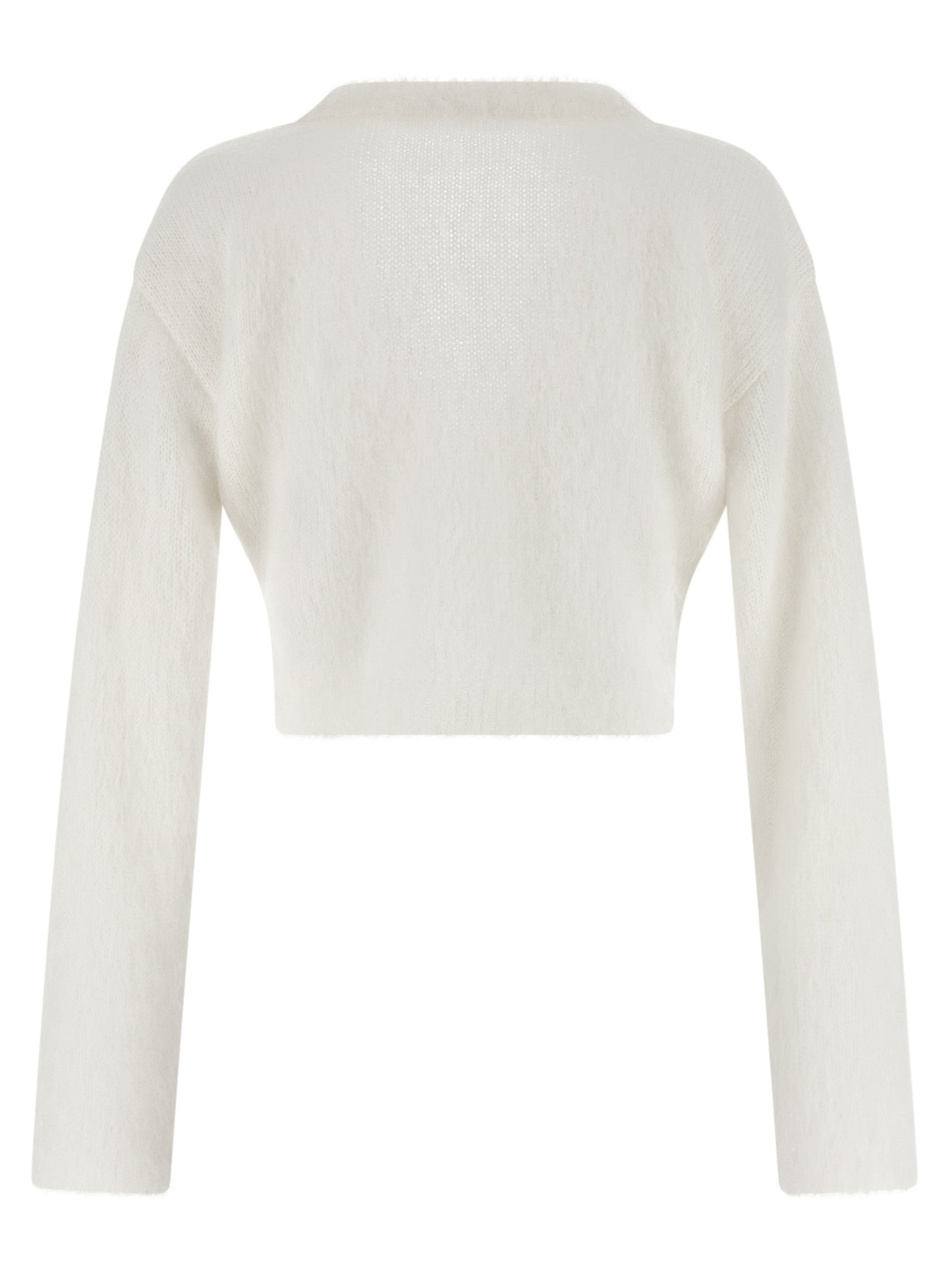 White Wool Cardigan