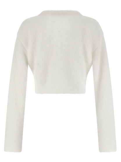 White Wool Cardigan