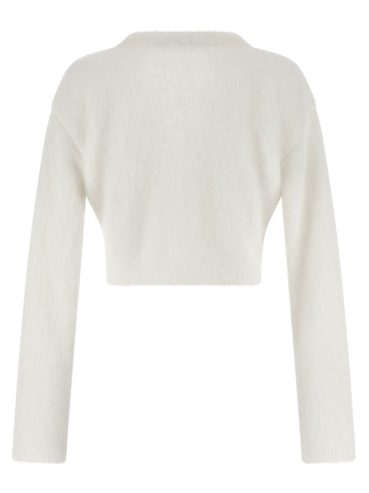 White Wool Cardigan