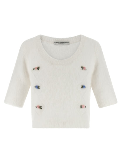 White Wool Cardigan