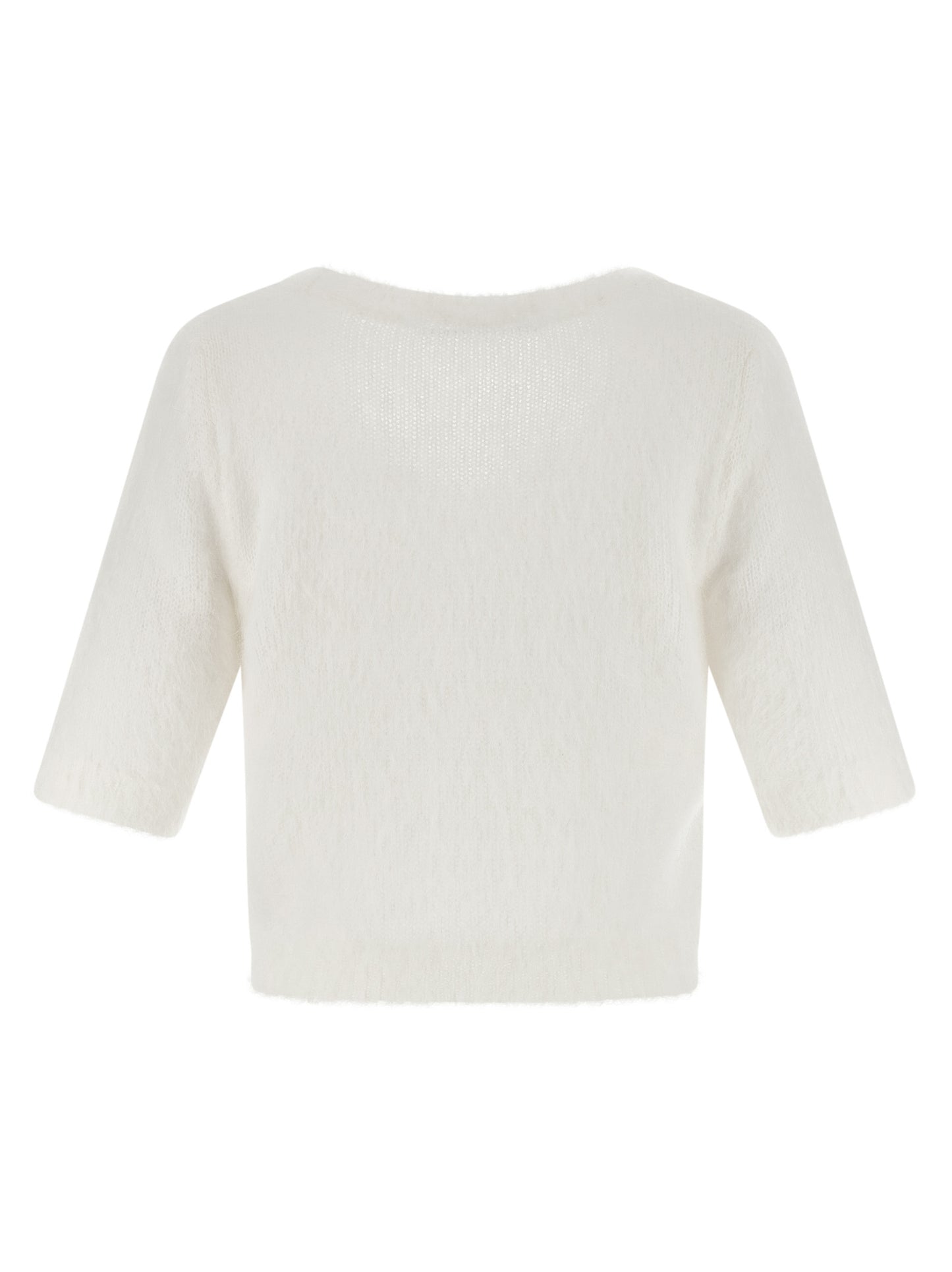 White Wool Cardigan