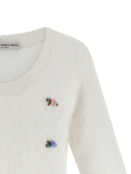 White Wool Cardigan