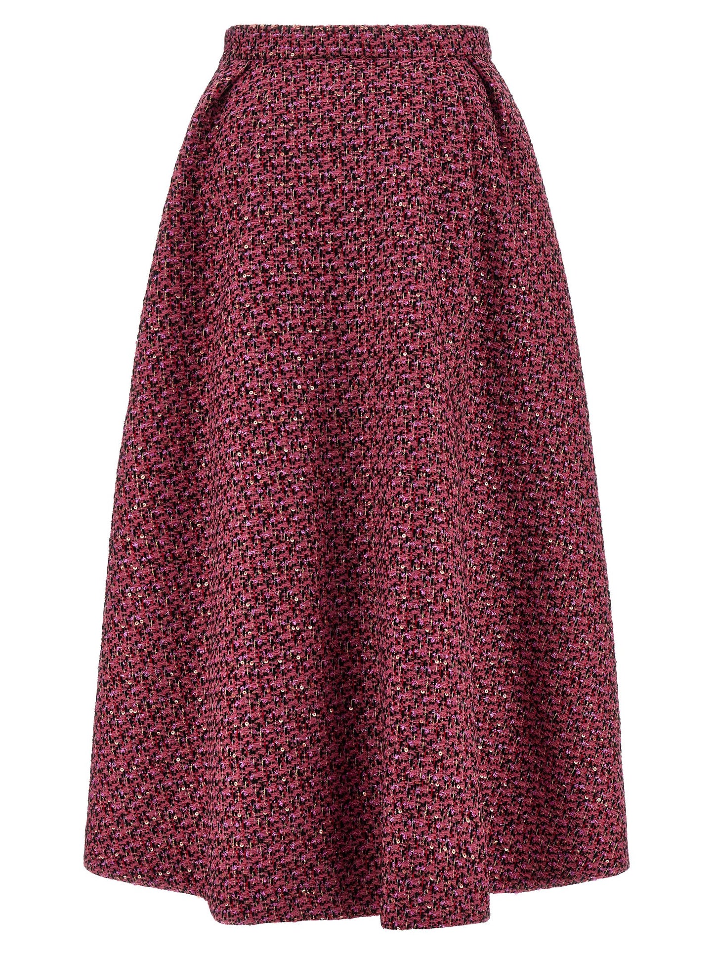 Multicolor Polyamide Midi Skirt