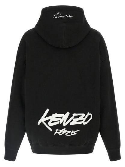 Black Cotton Hoodie