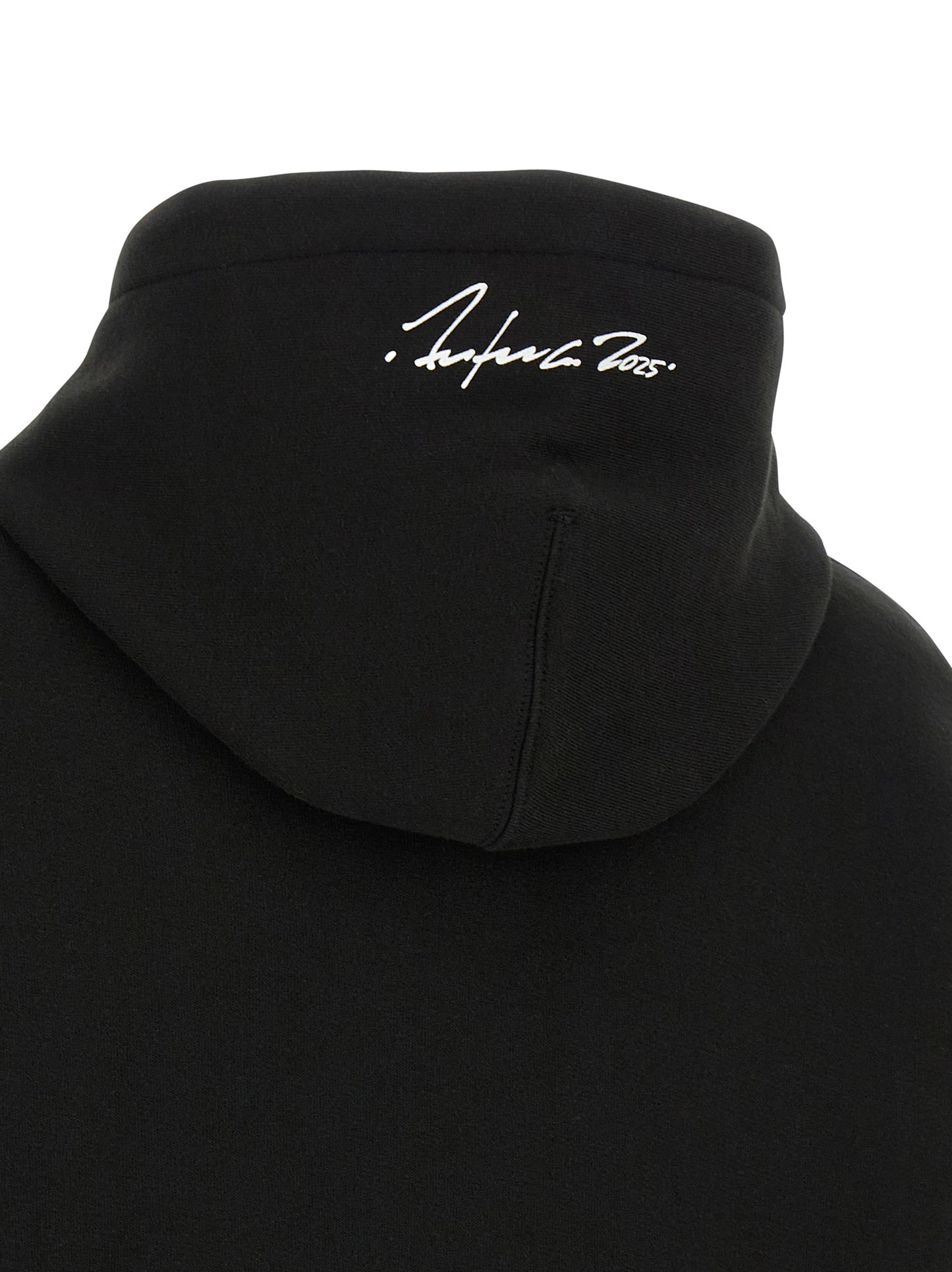 Black Cotton Hoodie