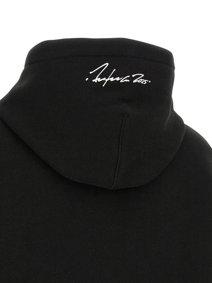 Black Cotton Hoodie
