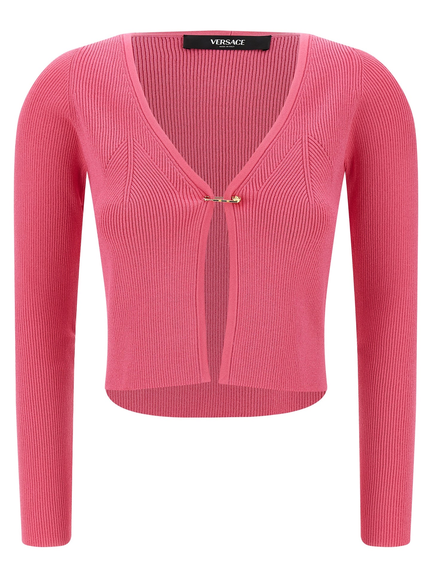 Fuchsia Viscose Cardigan