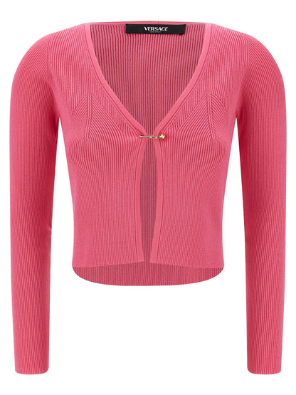 Fuchsia Viscose Cardigan