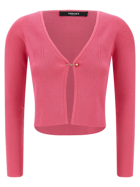 Fuchsia Viscose Cardigan