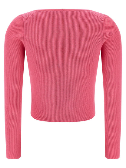 Fuchsia Viscose Cardigan