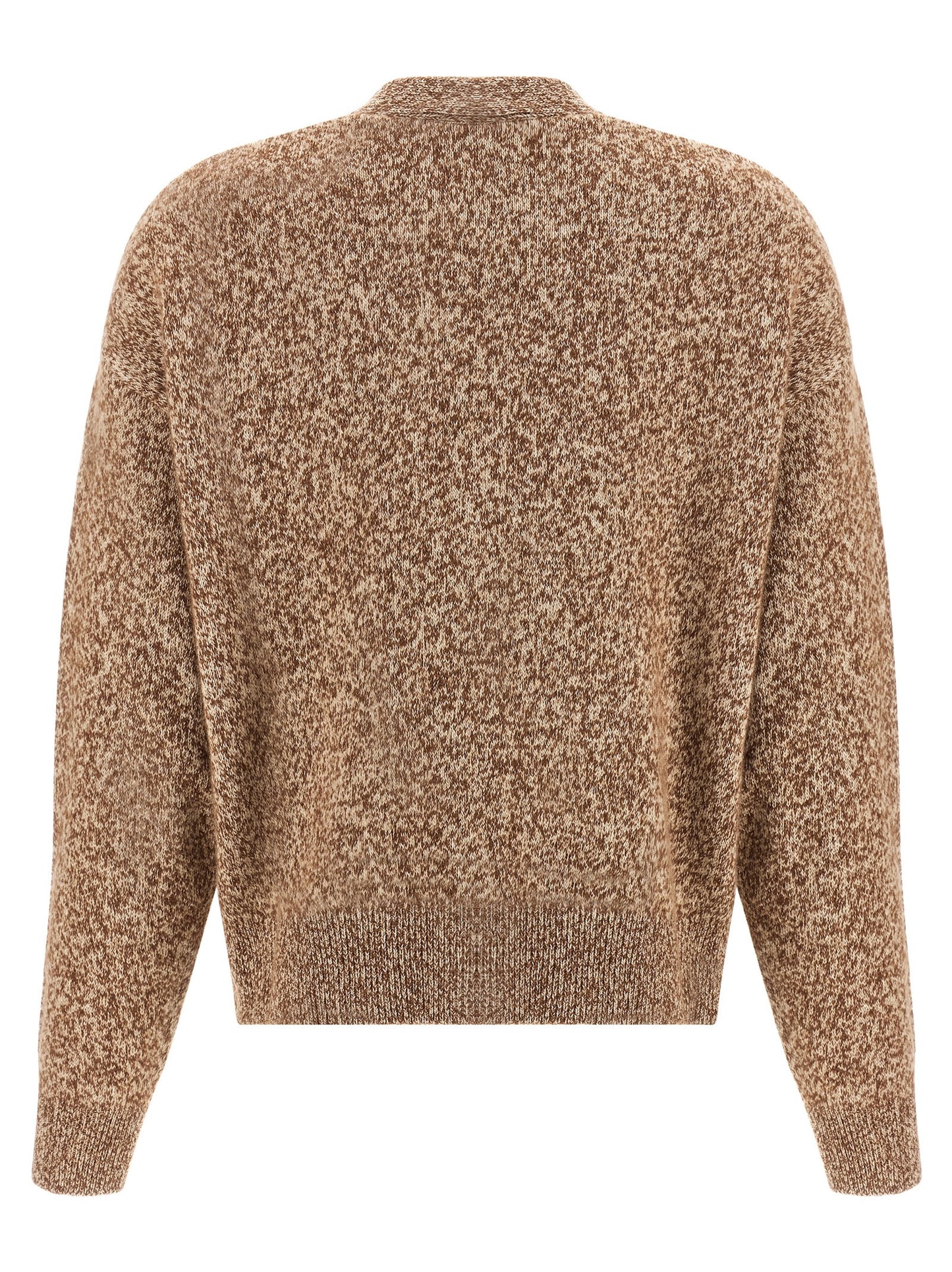 Beige Virgin Wool Cardigan
