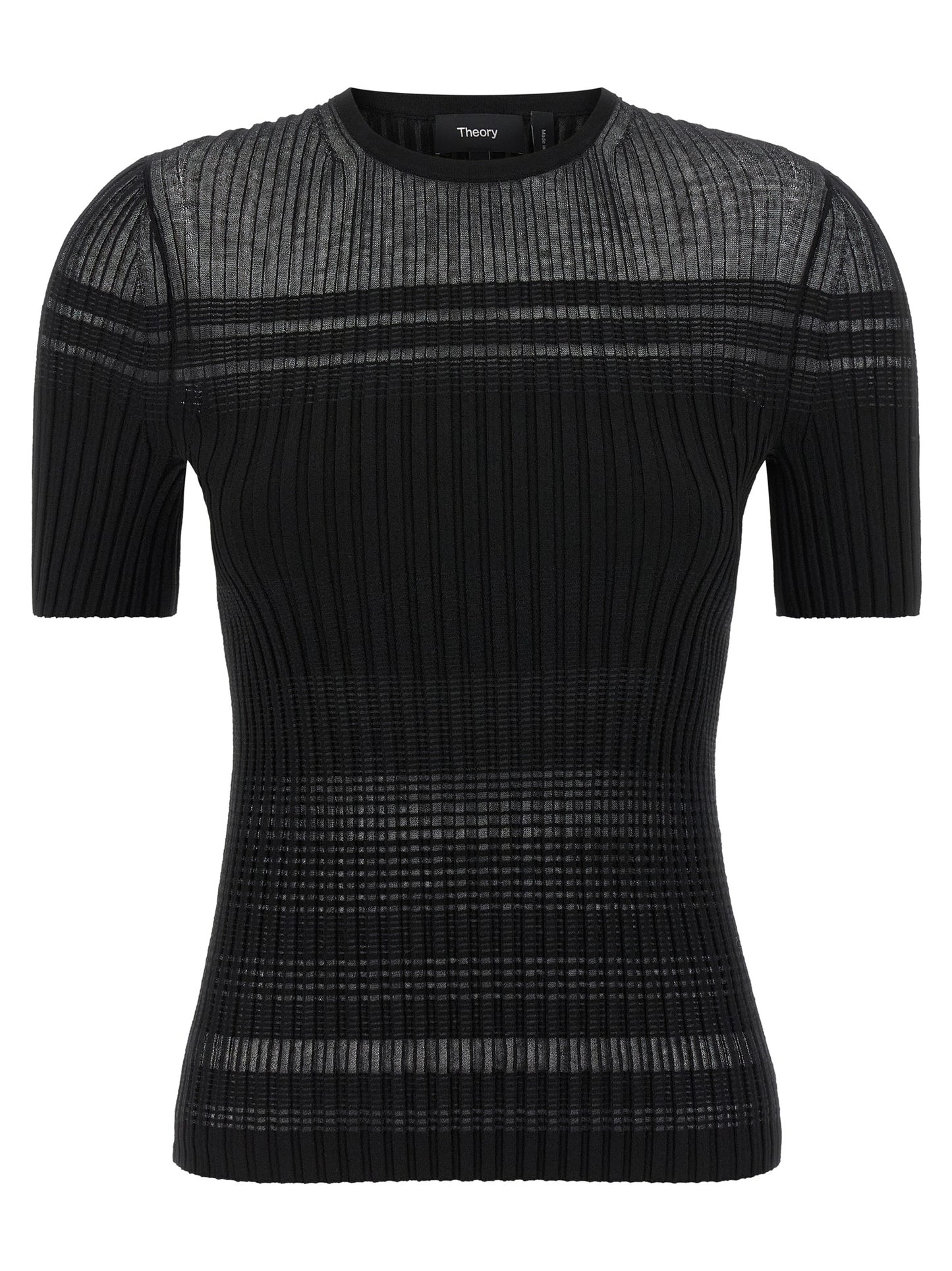Black Viscose T-Shirt