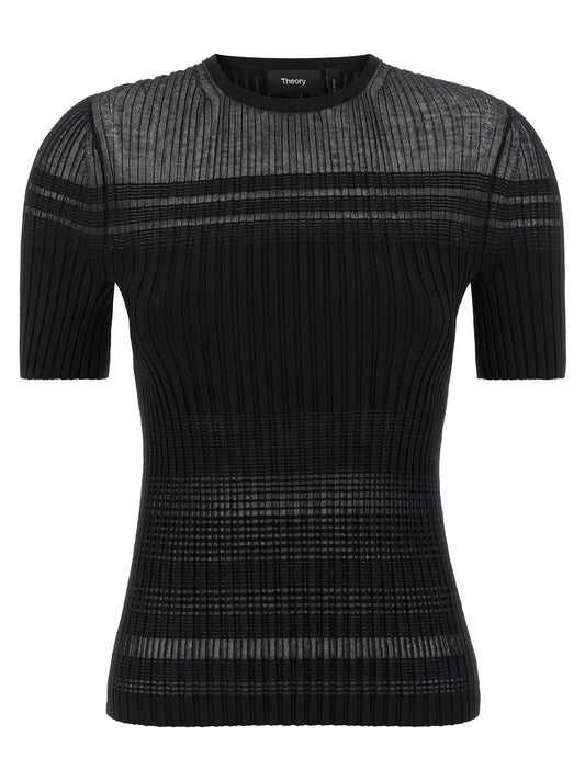 Black Viscose T-Shirt