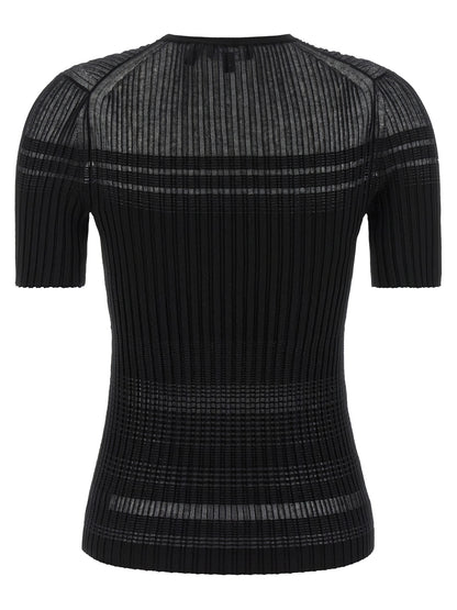Black Viscose T-Shirt