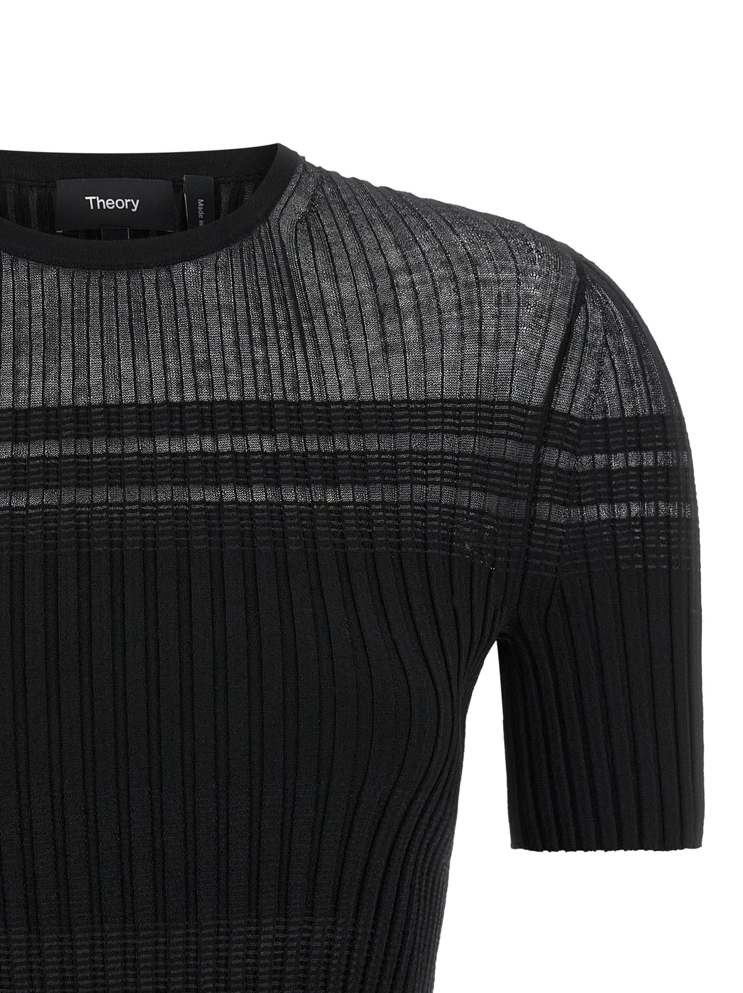 Black Viscose T-Shirt