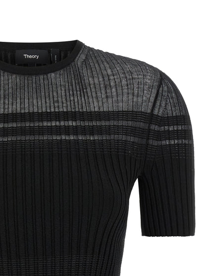 Black Viscose T-Shirt