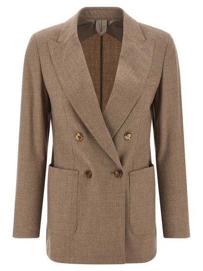 Beige Cashmere Blazer