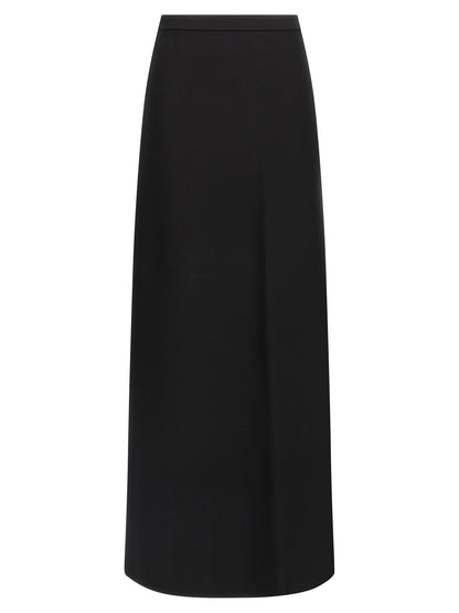 Black Viscose Mini Skirt
