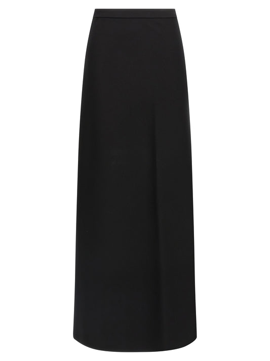 Black Viscose Mini Skirt