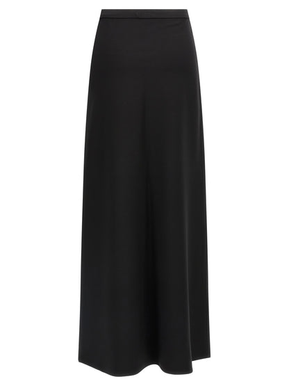 Black Viscose Mini Skirt