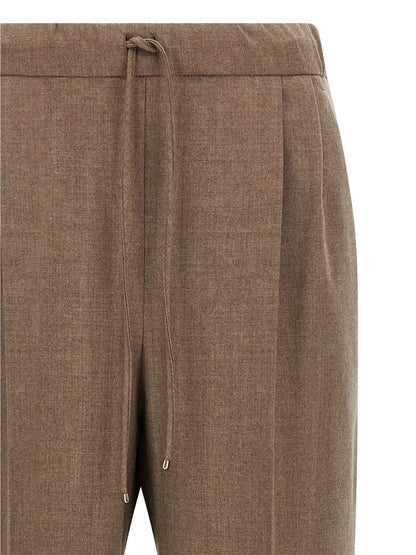 Gray Cashmere Casual Pants