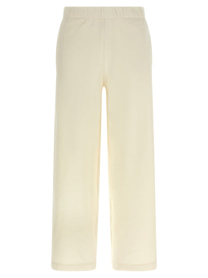 White Silk Casual Pants