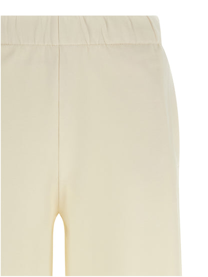 White Silk Casual Pants