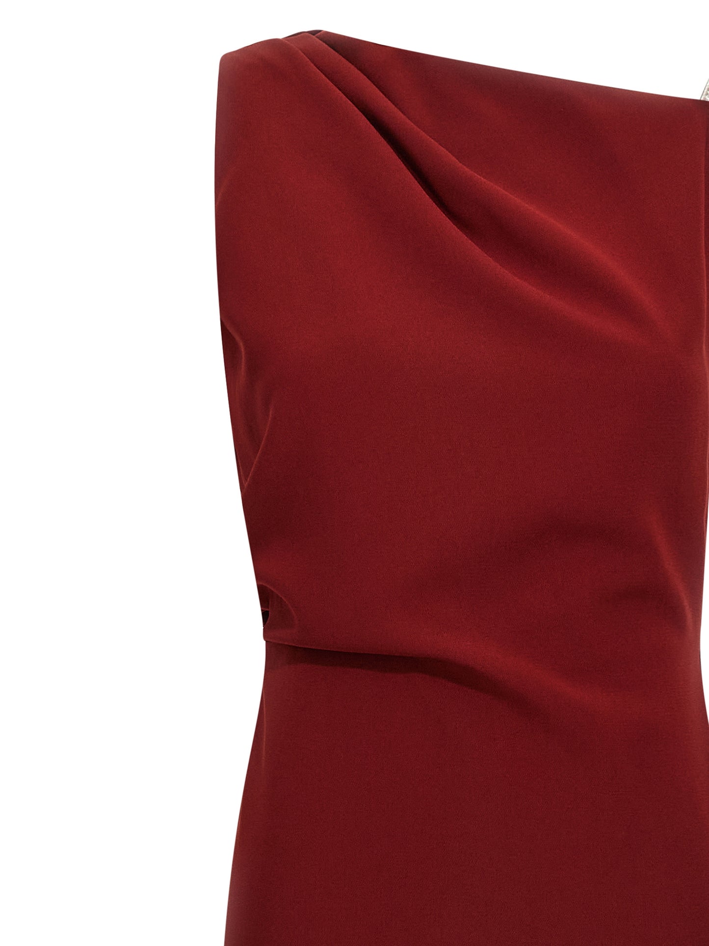 Bordeaux Triacetate Long Dress