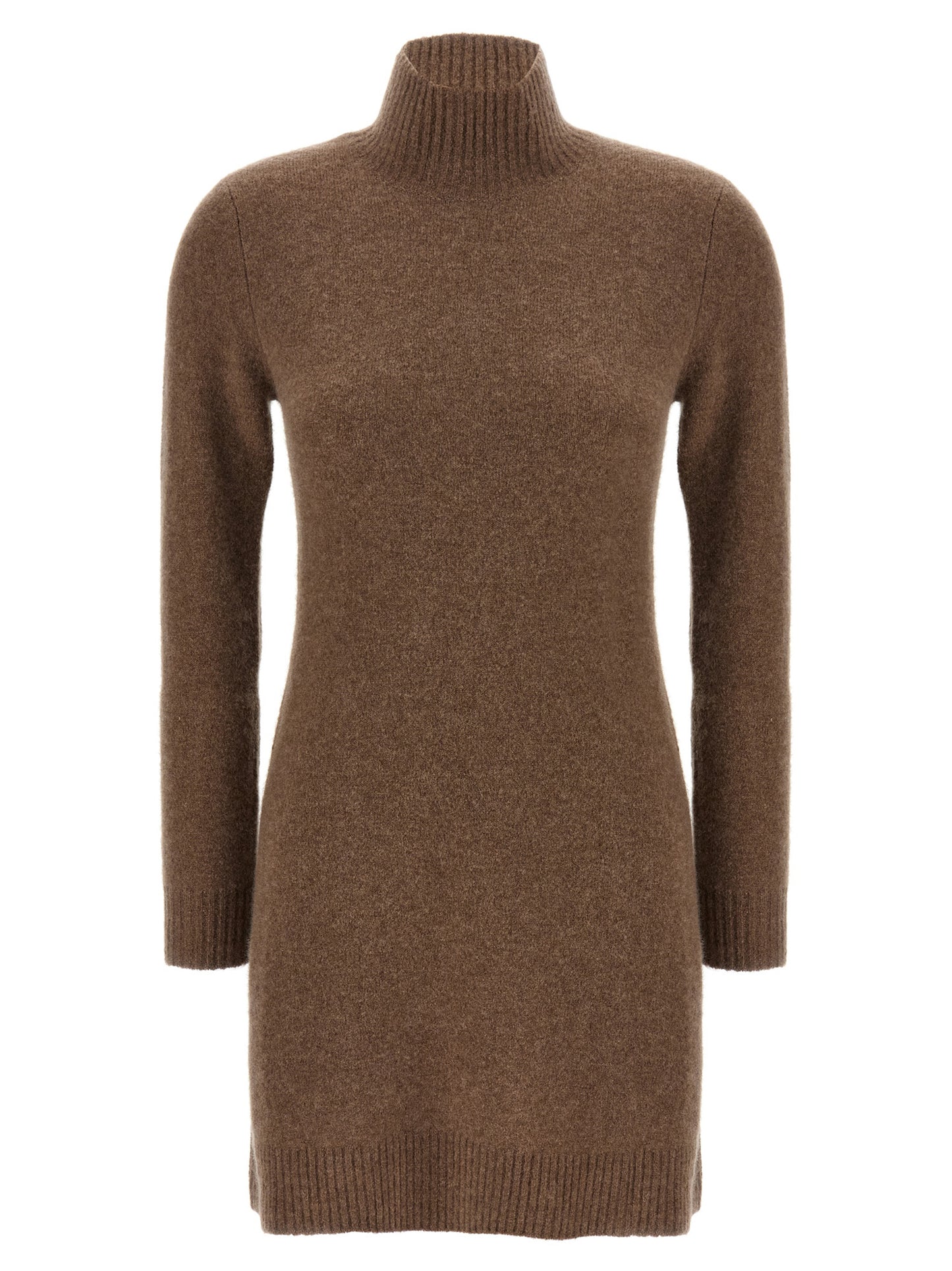 Gray Cashmere Short Dress