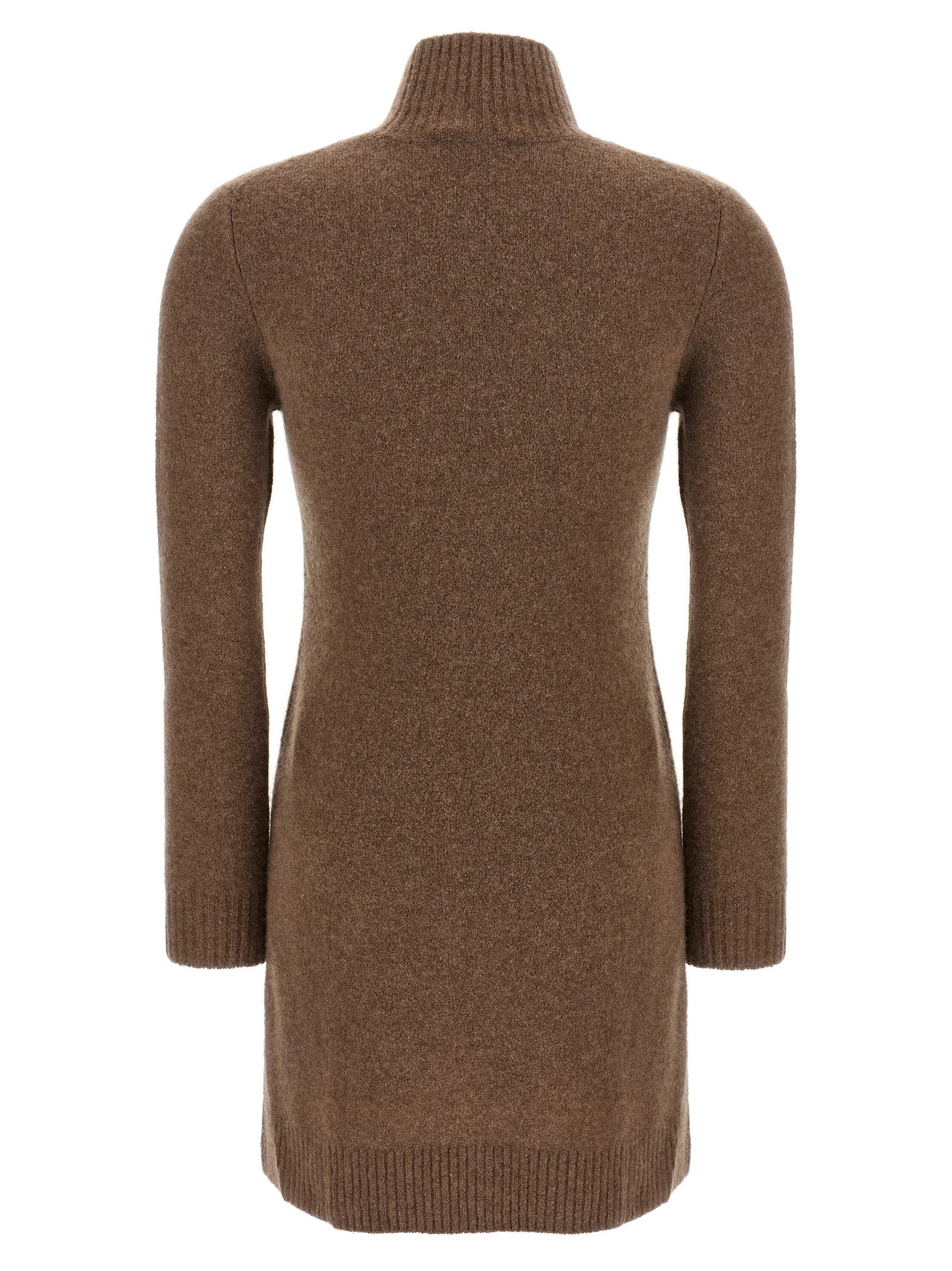 Gray Cashmere Short Dress