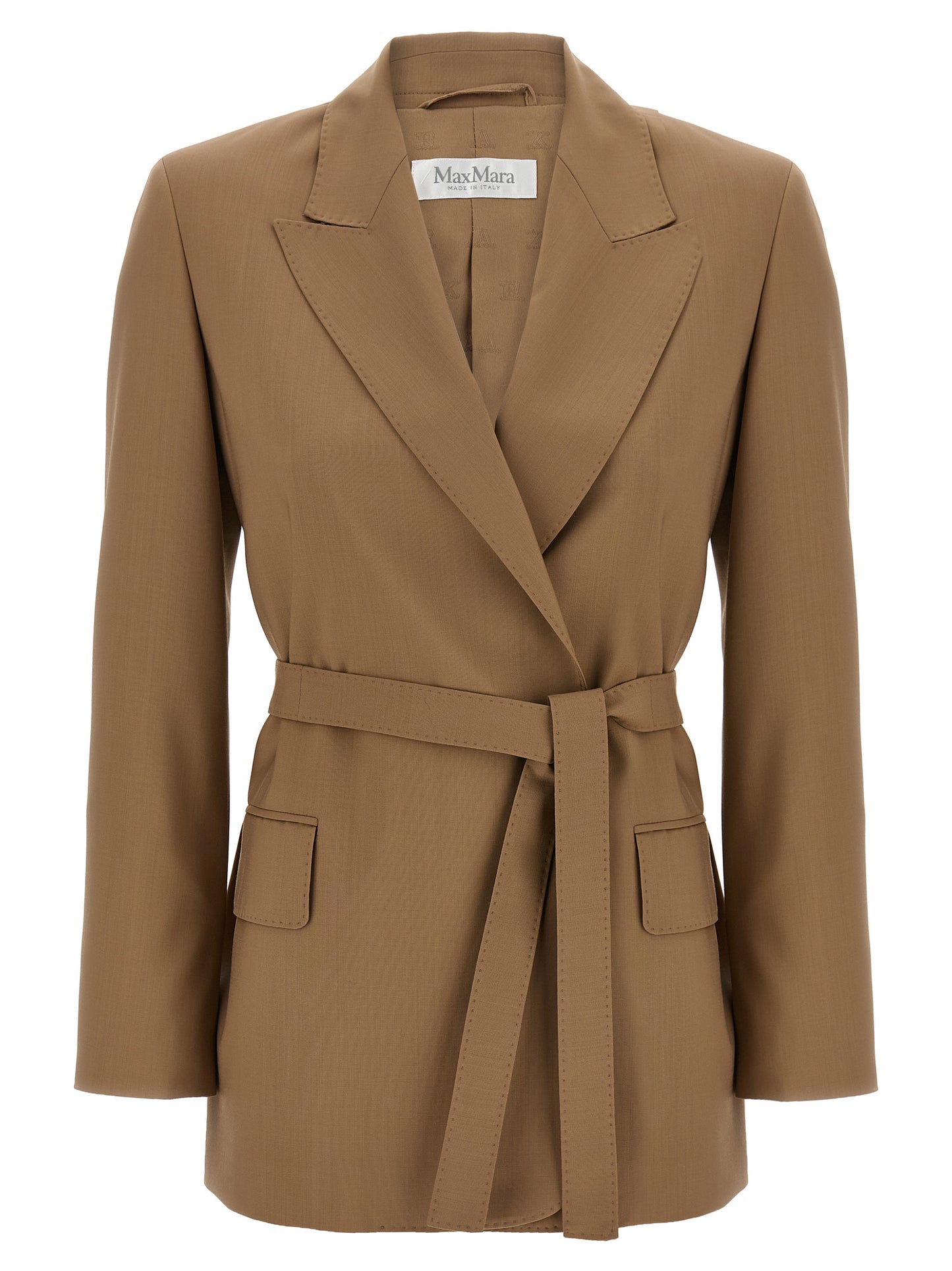 Brown Virgin Wool Blazer
