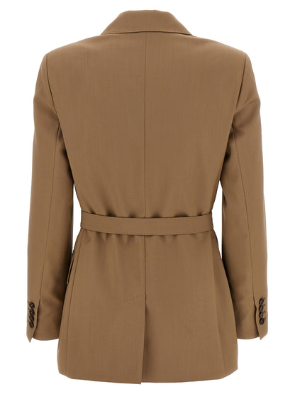 Brown Virgin Wool Blazer
