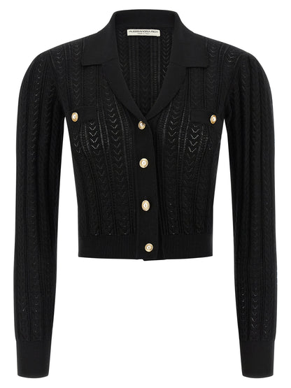 Black Cotton Cardigan