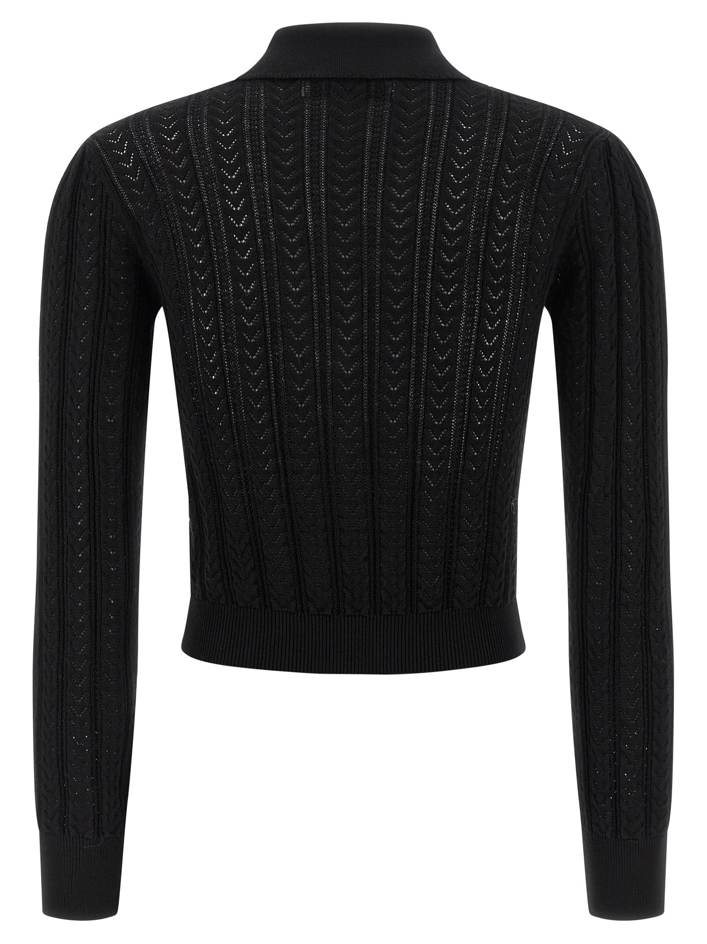 Black Cotton Cardigan