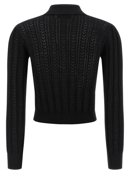 Black Cotton Cardigan