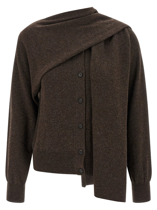 Brown Cashmere Cardigan