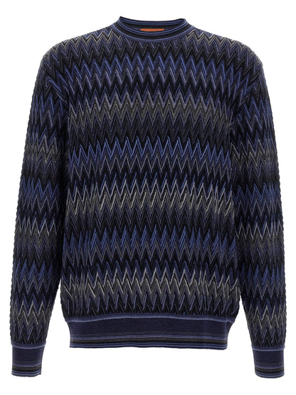 Blue Wool Cardigan