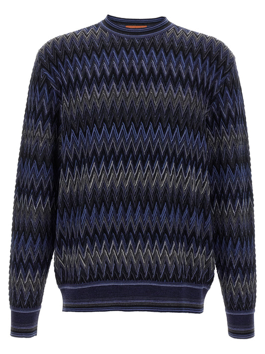 Blue Wool Cardigan
