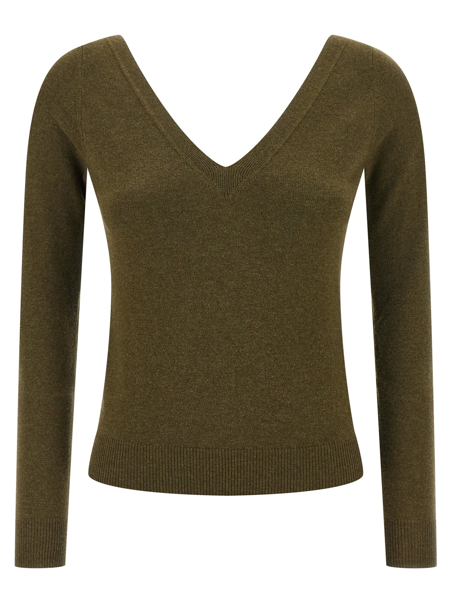 Bicolor Cashmere Cardigan