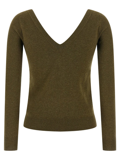 Bicolor Cashmere Cardigan