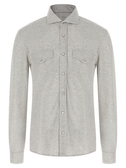 Gray Cotton Blouse