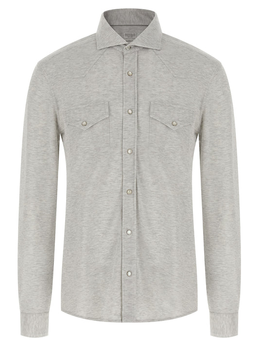 Gray Cotton Blouse