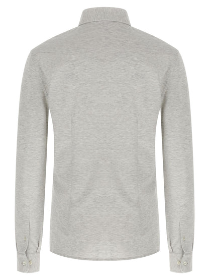 Gray Cotton Blouse